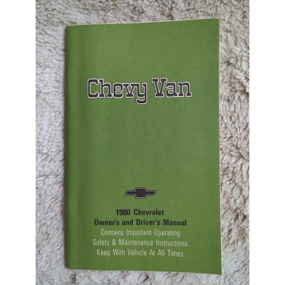 Other - 1980 CHEVROLET FULL SIZE VAN ORIGINAL FACTORY OWNERS And Drivers MANUAL SC Vtg